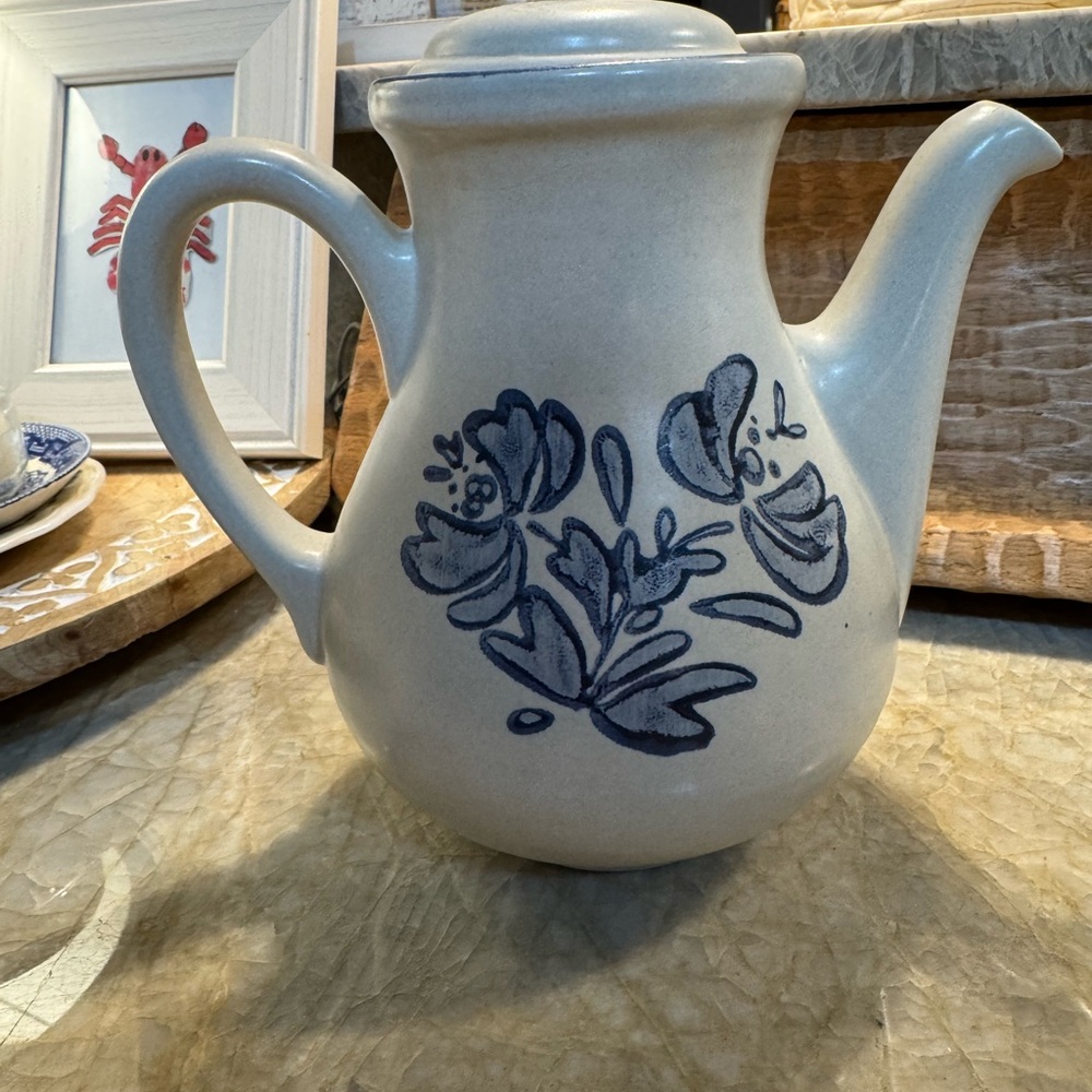 Pfaltzgraff White and Blue Floral Serveware Collection - Picture 6 of 11